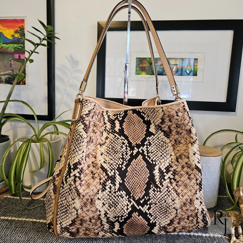 Coach Madison Phoebe Shoulder Bag – Python Snakeskin  #31502